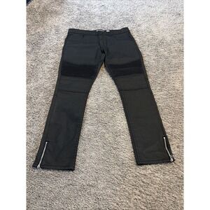 INC International Concept Stockholm Jeans‎ Men's Sz 36x32 Black Skinny Fit Moto
